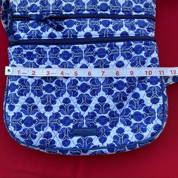 Vera Bradley Triple Zip Hipster Crossbody in Cobalt Tile - Picture 6 of 9
